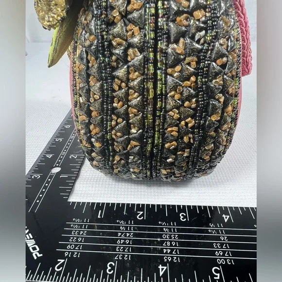 Mary Frances Beaded Floral Mini Handbag Purse - Picture 12 of 12